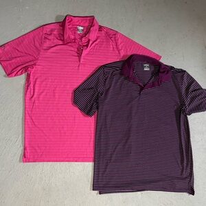 Callaway Pink & Purple opti-dri men’s polo golf shirts XL spring wardrobe
